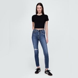 GAP - High Rise True Skinny Jean - Indigo Destroy - Size 29 R